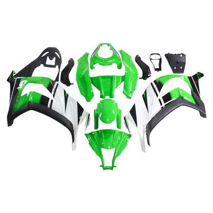 Amotopart Kawasaki ZX10R 2011-2015 Kit di paura nero verde