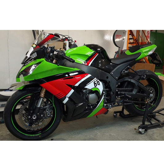Amotopart Kawasaki ZX10R 2011-2015 Kit di vendita verde
