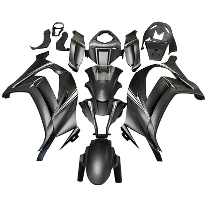 Amotopart Kawasaki ZX10R 2011-2015 MAT Black & Snow Decal Sale Kit