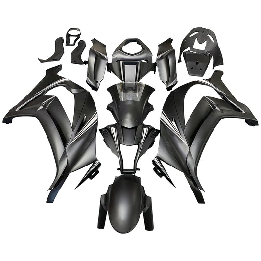 Amotopart Kawasaki ZX10R 2011-2015 MAT Black & Snow Decal Sale Kit