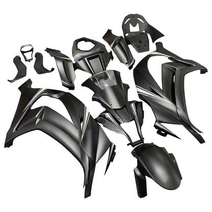 Amotopart Kawasaki ZX10R 2011-2015 MAT Black & Snow Decal Sale Kit