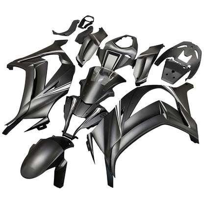 Amotopart Kawasaki ZX10R 2011-2015 MAT Black & Snow Decal Sale Kit