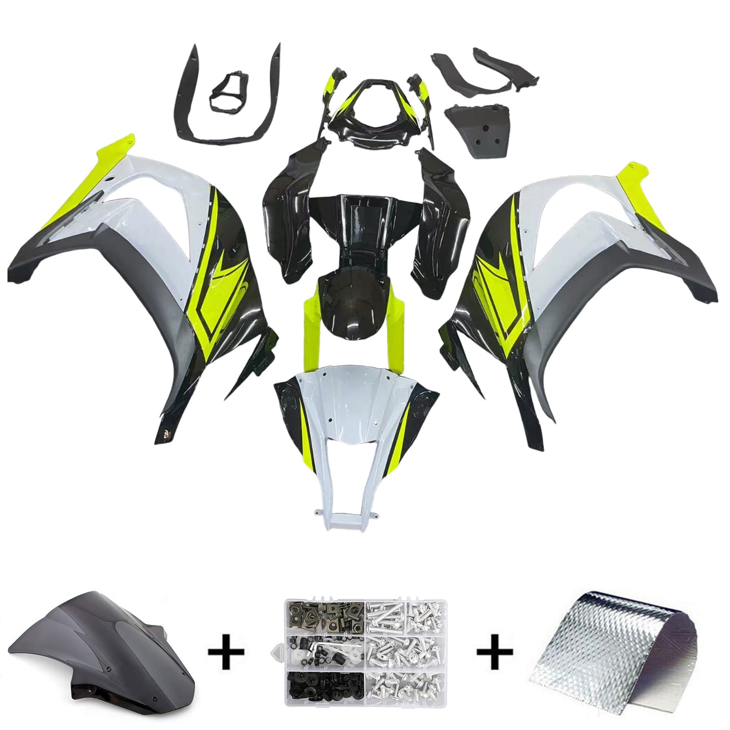 Amotopart Kawasaki ZX10R 2011-2015 White