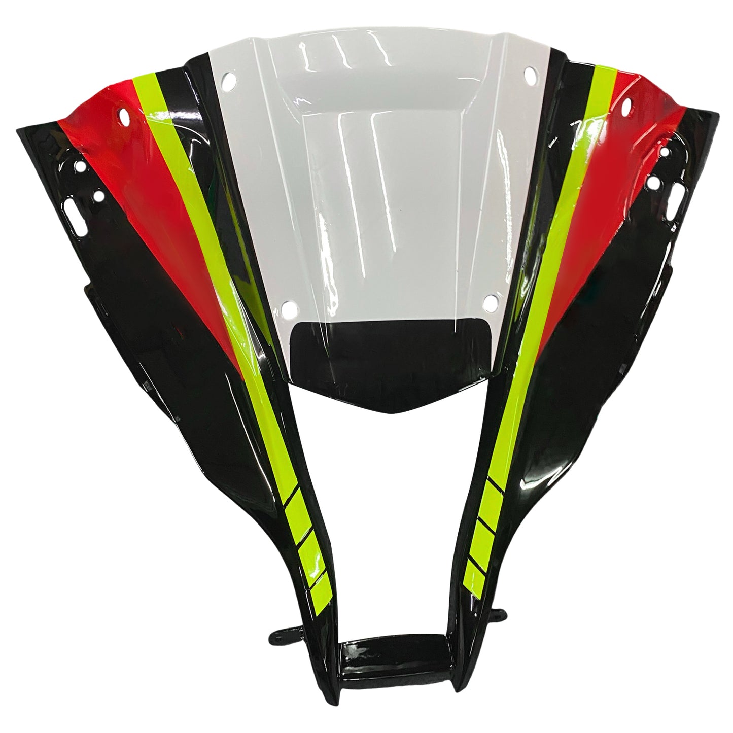 Amotopart Kawasaki ZX10R 2011-2015 kit di carenatura bianca verde nero
