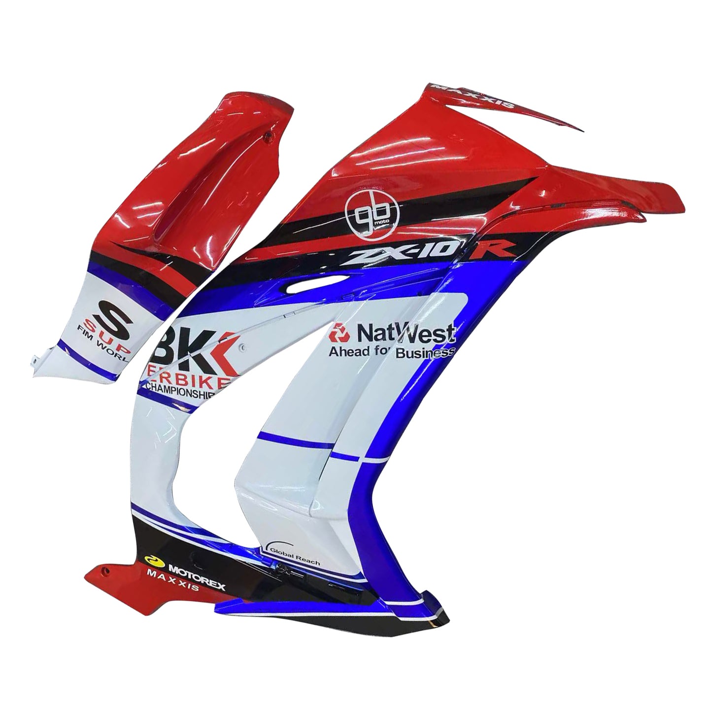 Amotopart Kawasaki ZX10R 2011-2015 Kit carena Carrozzeria Plastica ABS
