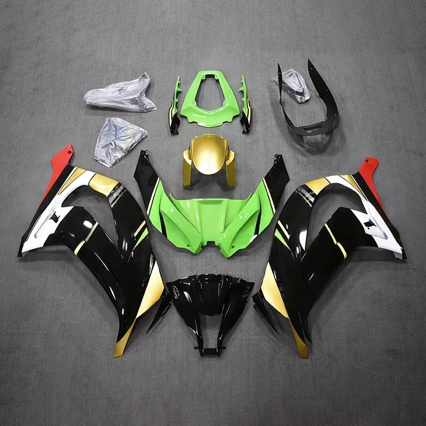 Kit carenatura iniezione in plastica ABS adatto per Kawasaki ZX10R 2011-2015