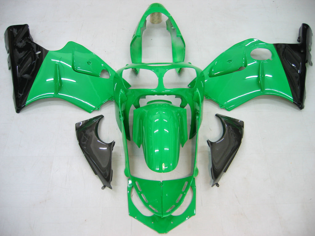 Carene 2000-2001 Kawasaki ZX12R Verde &amp; Nero ZX12R Racing Generico