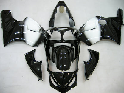 Per Ninja ZX12R 2000-2001 Nero Bianco West Carrozzeria Carena ABS Stampato ad iniezione Plastica Set 4 # Generico