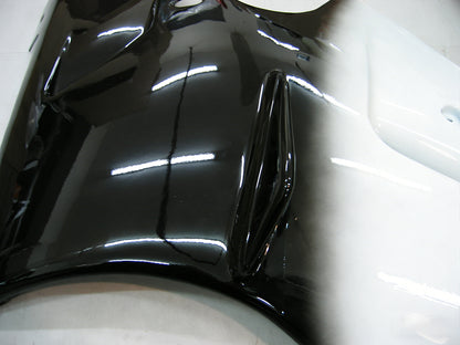 Per Ninja ZX12R 2000-2001 Nero Bianco West Carrozzeria Carena ABS Stampato ad iniezione Plastica Set 4 # Generico