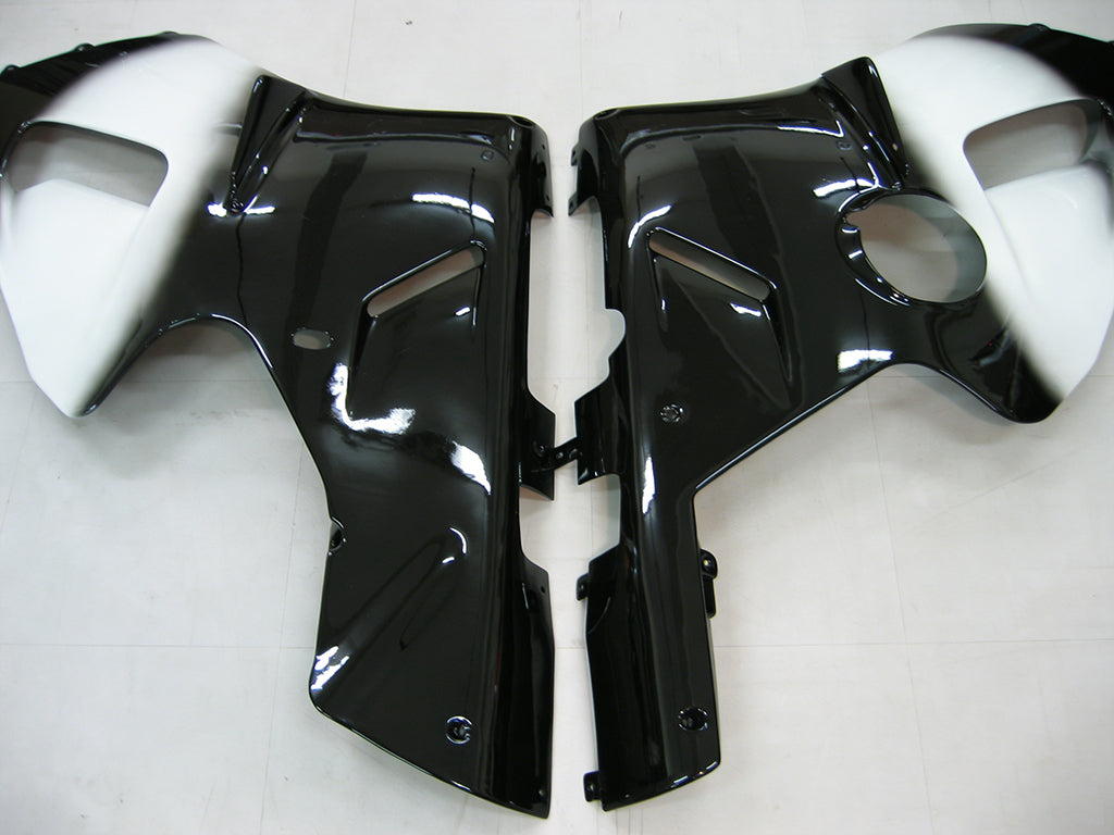 Per Ninja ZX12R 2000-2001 Nero Bianco West Carrozzeria Carena ABS Stampato ad iniezione Plastica Set 4 # Generico