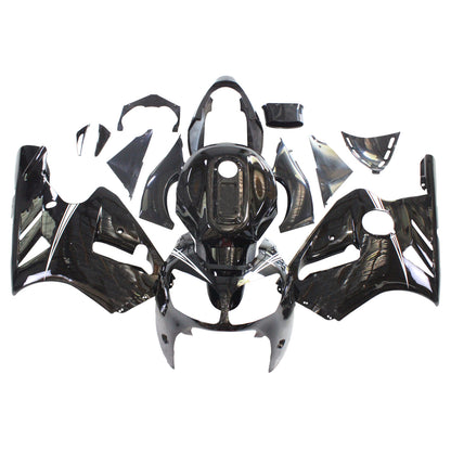 Amotopart Kawasaki 2000-2001 ZX12R Black con kit di vendita del logo Wei? EM