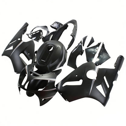 Amotopart Kawasaki 2000-2001 ZX12R Black Mix White Fearing Kit