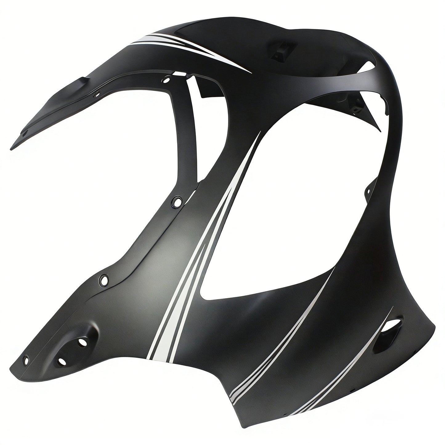 Amotopart Kawasaki 2000-2001 ZX12R Black Mix White Fearing Kit