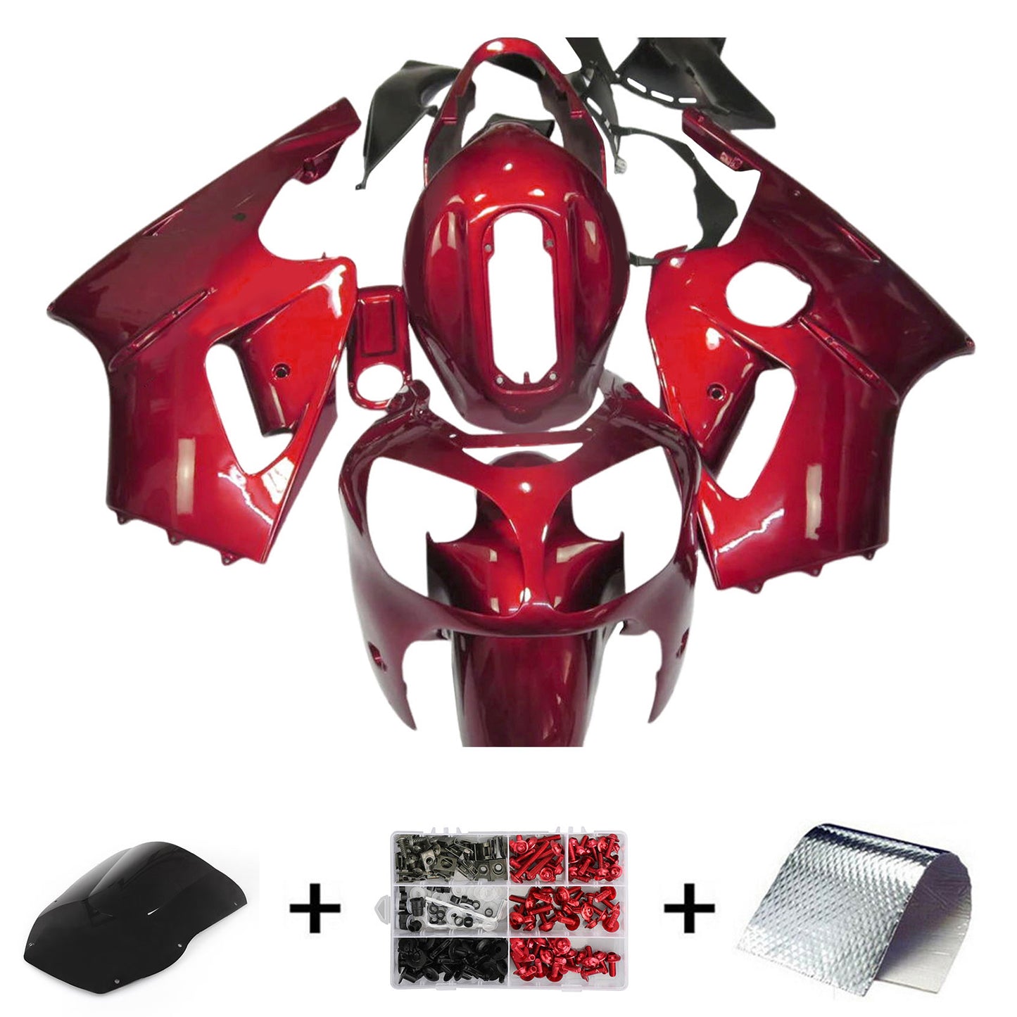 Kit carenatura iniezione Kawasaki ZX12R 2000-2001 Carrozzeria plastica ABS