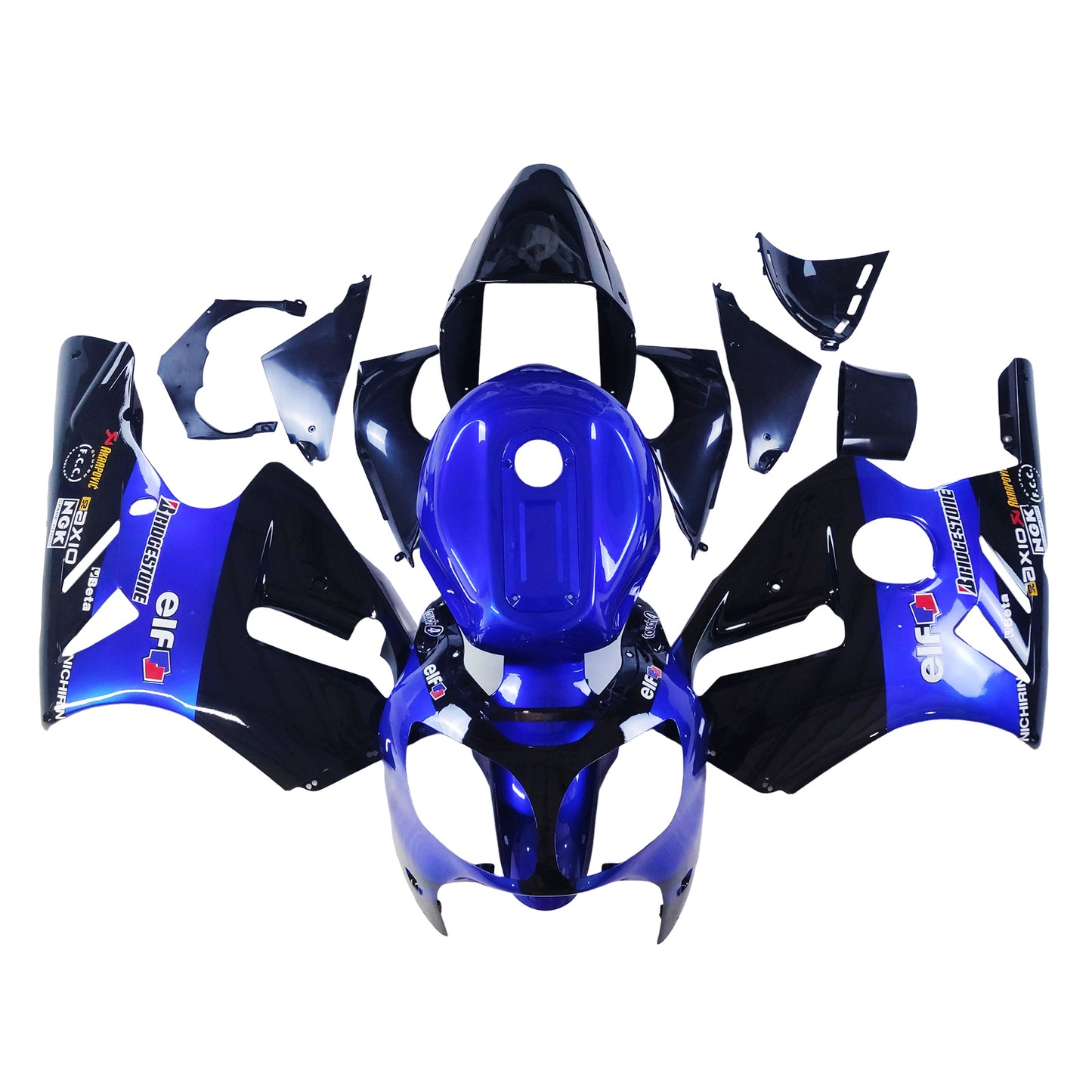 Kit carenatura iniezione Kawasaki ZX12R 2000-2001 Carrozzeria plastica ABS