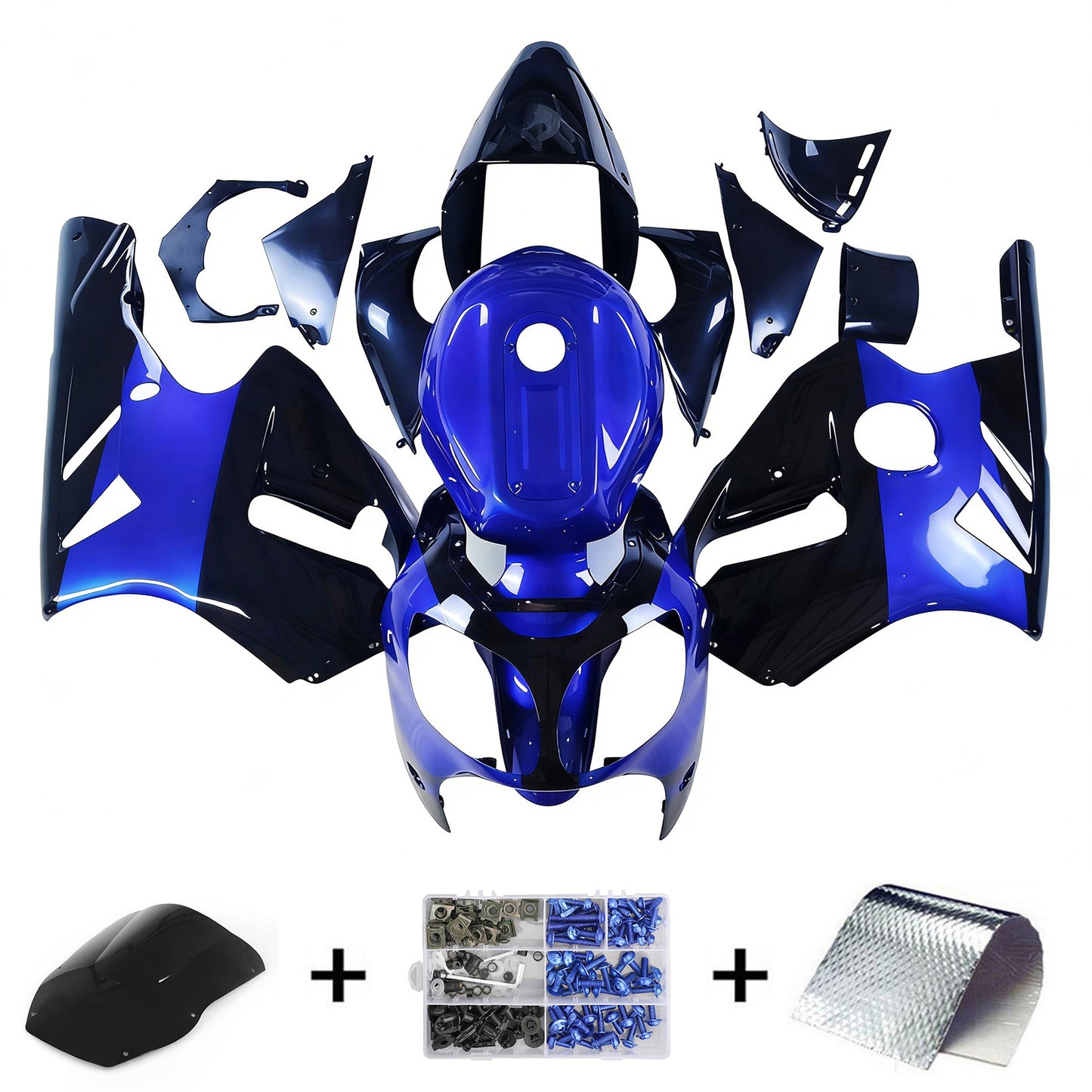 Kit carenatura iniezione Kawasaki ZX12R 2000-2001 Carrozzeria plastica ABS