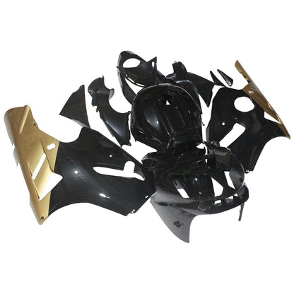 Per Ninja ZX12R 2002-2005 Blu Nero Carrozzeria Carenatura ABS Plastica stampata ad iniezione Set 2 # Generico