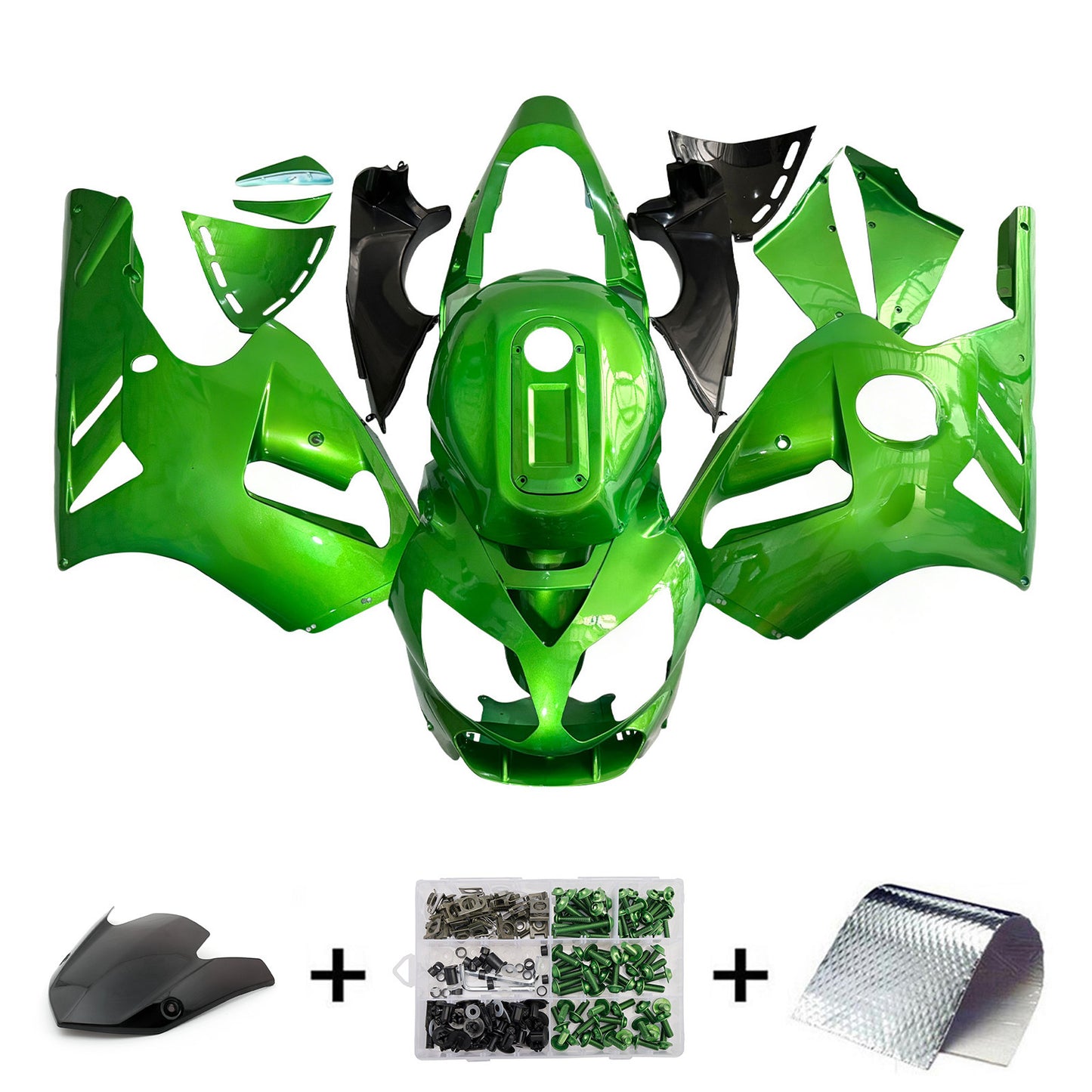Carene Kawasaki ZX12R Verde Metallico ZX12R (2002-2005) Generic