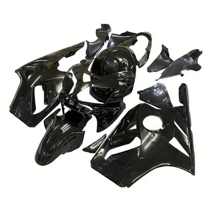 Per Ninja ZX12R 2002-2005 Nero Carrozzeria Carenatura ABS Stampato Ad Iniezione Plastica Set 5 # Generico