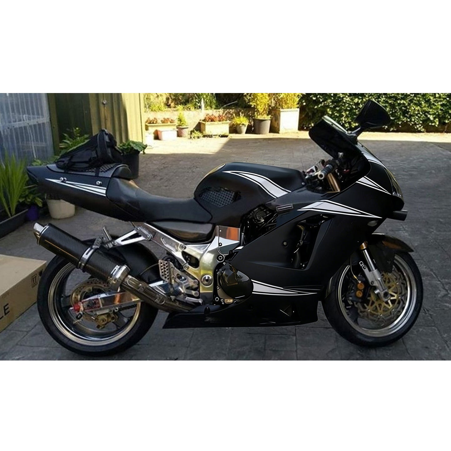 Kit carenatura Bodywork ABS in plastica adatta per Kawasaki ZX12R 2002-2005
