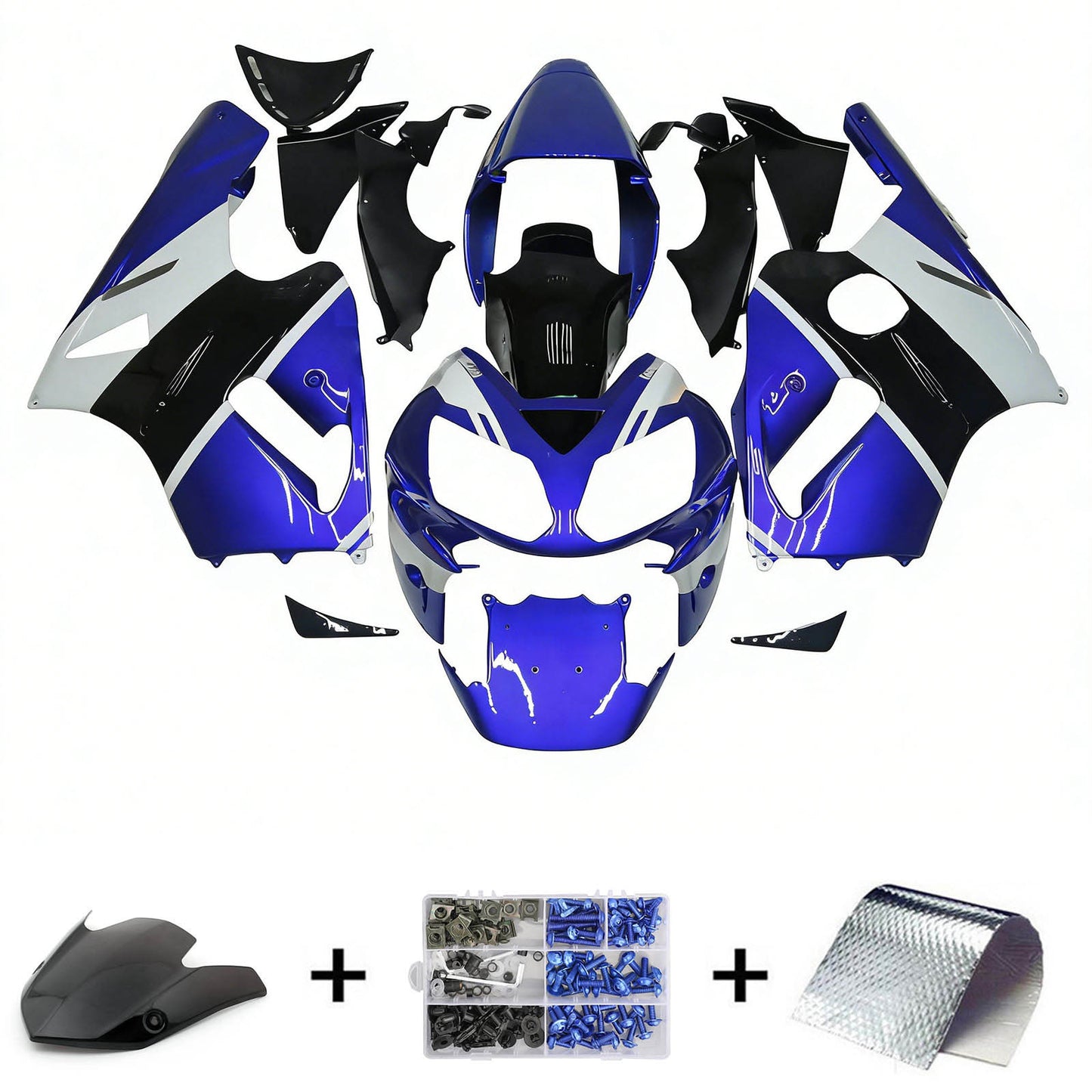 Kit carenatura iniezione Kawasaki ZX12R 2002-2005 Carrozzeria plastica ABS