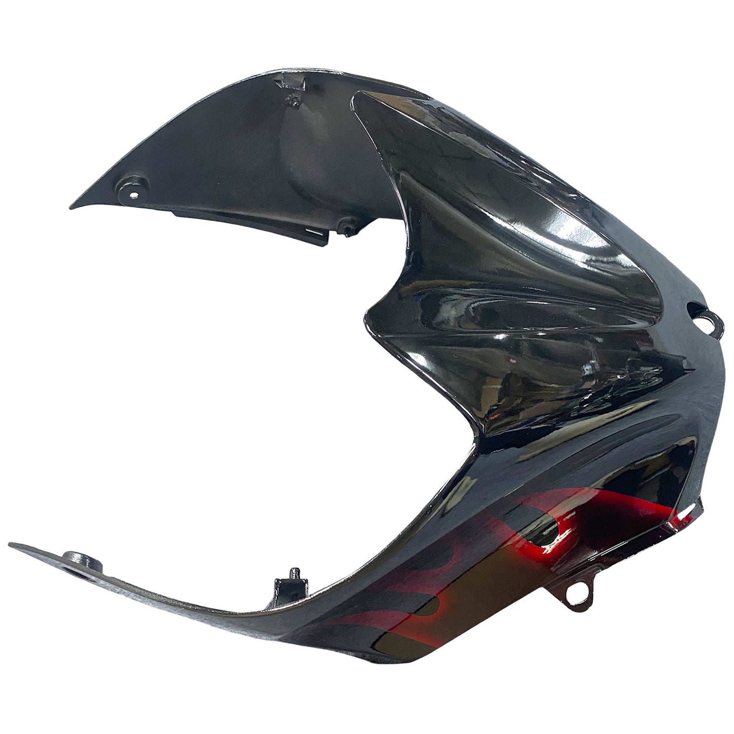 Carene 2006-2011 Kawasaki ZX14R Black & Red Flame Ninja Racing Generico