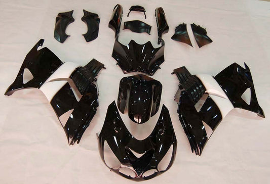 Carene 2006-2011 Kawasaki ZX14R Nero Bianco West Ninja Generico