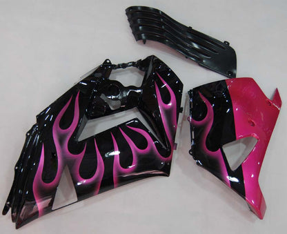 Per Ninja ZX14R 2006-2011 Nero e Viola Carrozzeria Carenatura ABS Stampato Ad Iniezione Plastica Set 4 # Generico