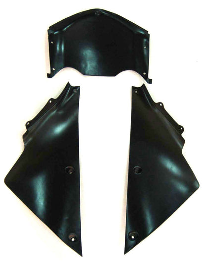 Per Ninja ZX14R 2006-2011 Black &amp; Blue Flame Carrozzeria Carenatura ABS Plastica stampata ad iniezione Set 5 # Generico