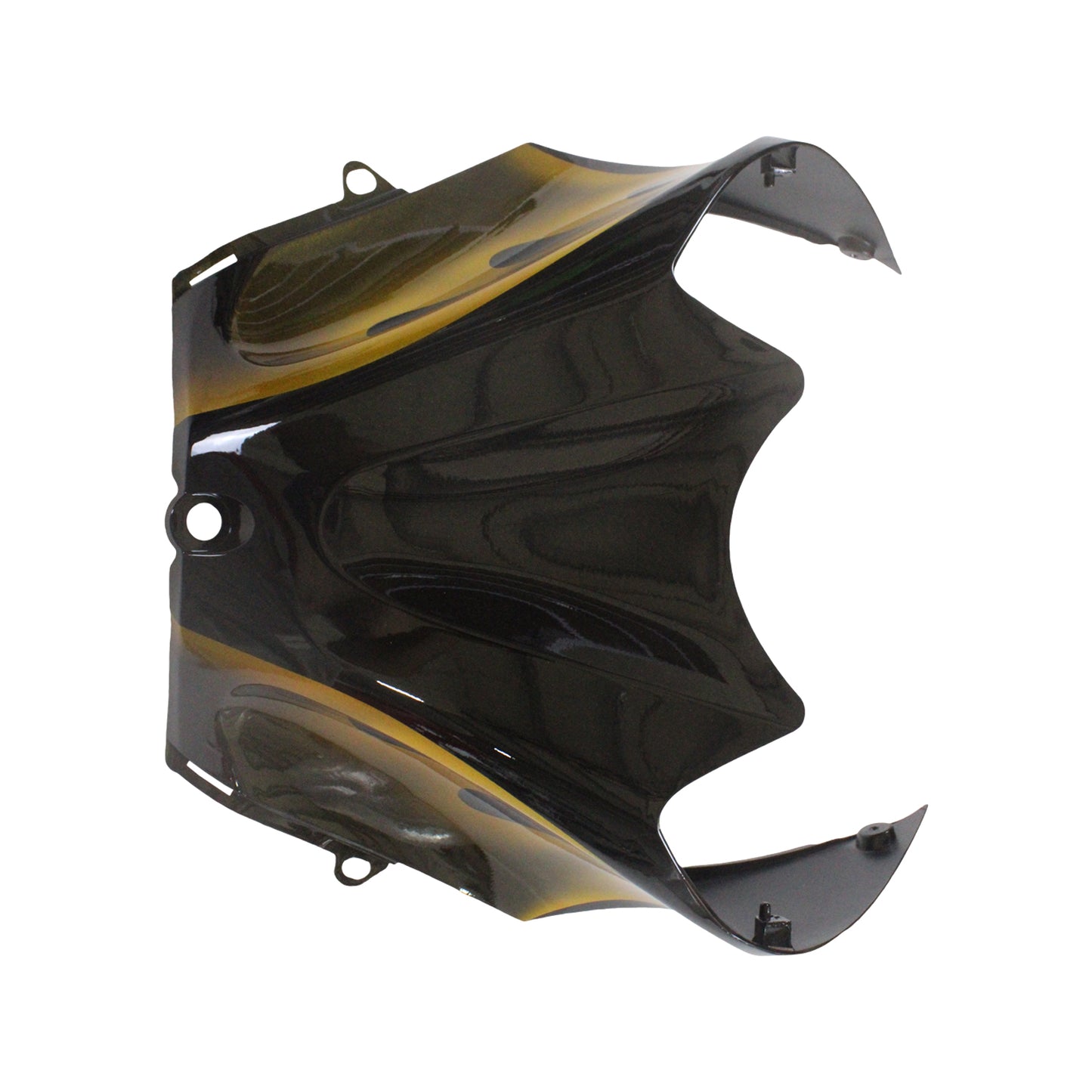 Carene 2006-2011 Kawasaki ZX14R Black &amp; Gold Flame Ninja Generico