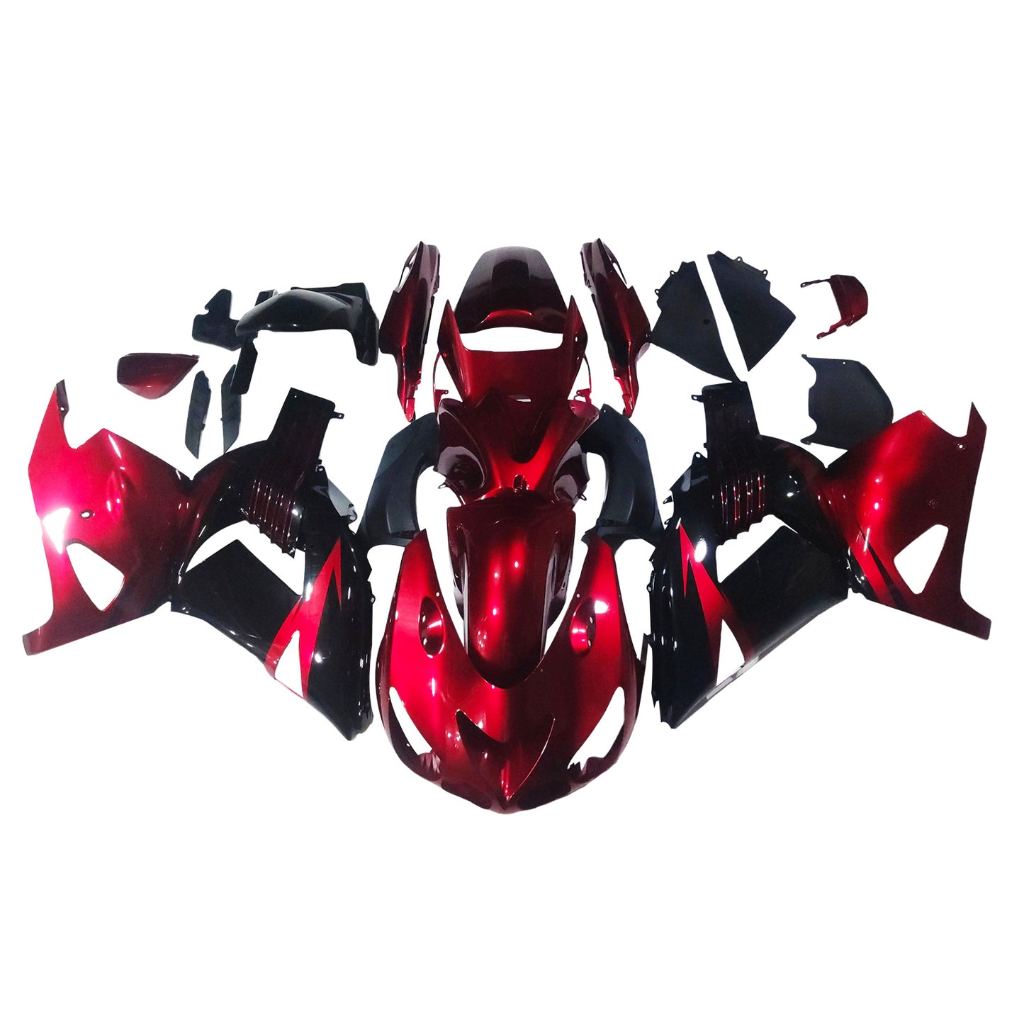 Amotopart Kawasaki ZX14R 2006-2011 Kit carena Carrozzeria Plastica ABS