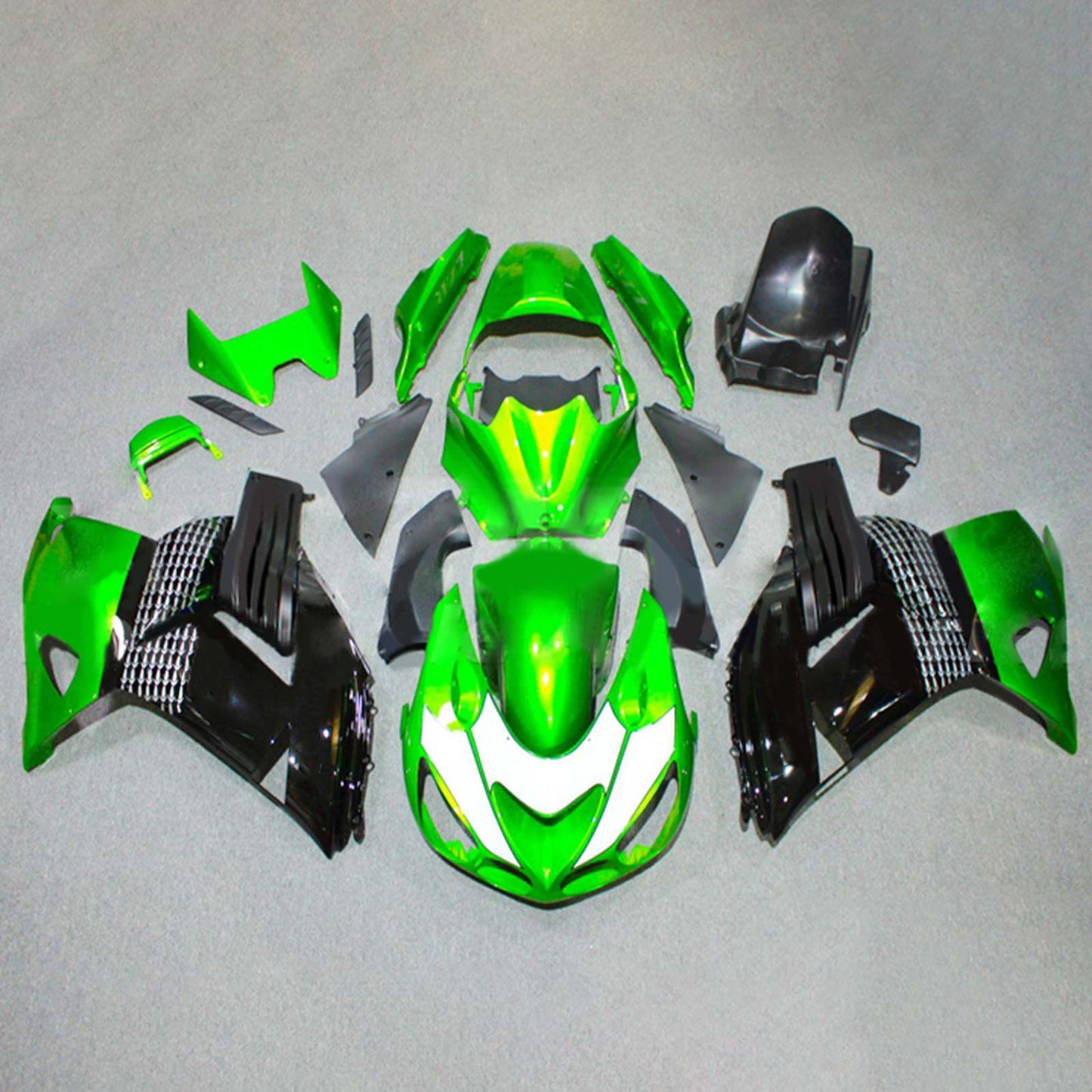 Amotopart Kawasaki ZX14R 2006-2011 Kit carena Carrozzeria Plastica ABS