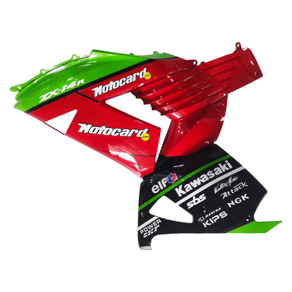 Amotopart Kawasaki ZX14R 2006-2011 Kit carena Carrozzeria Plastica ABS