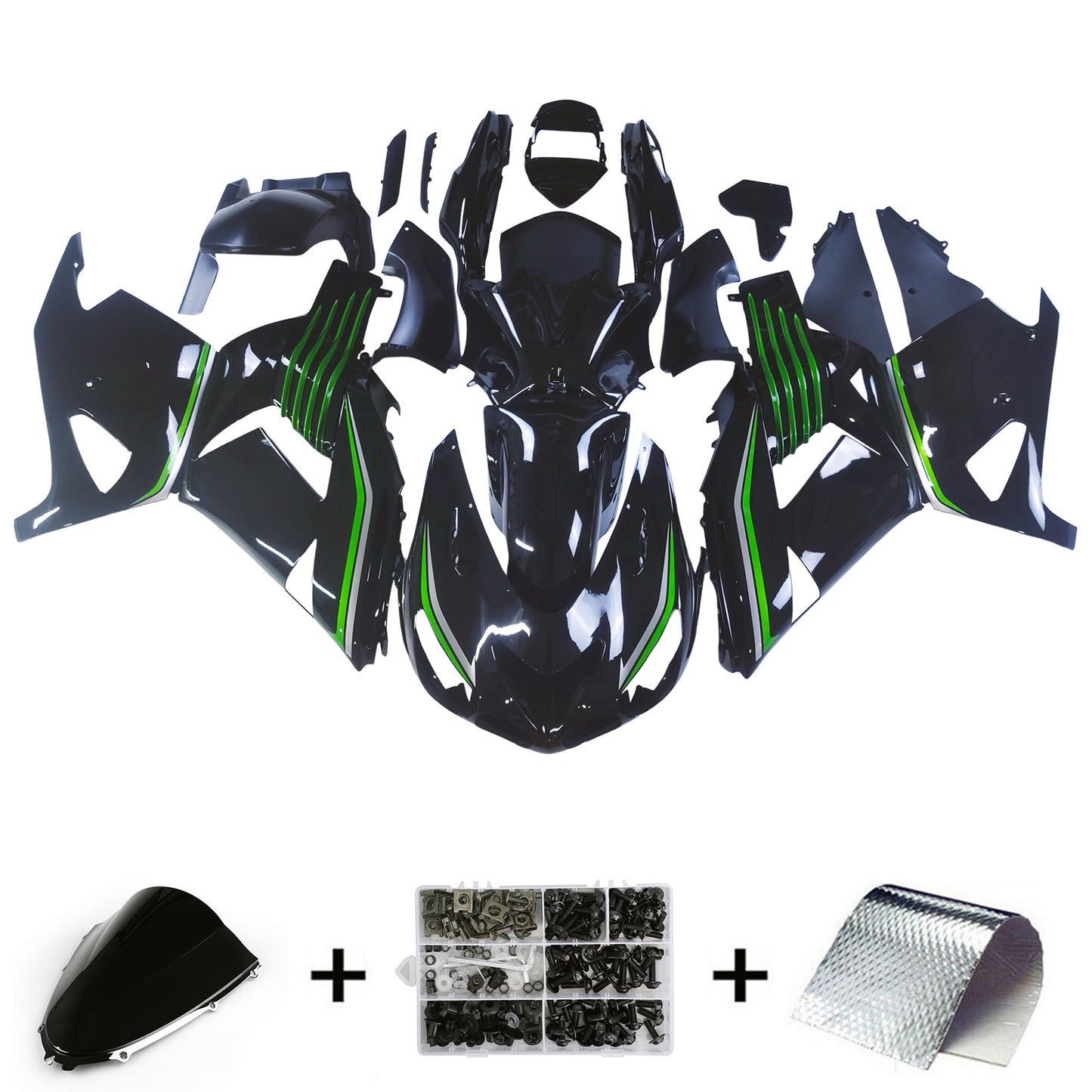 Carrozzeria kit carenatura iniezione Kawasaki ZX14R ZZR1400 2006-2011