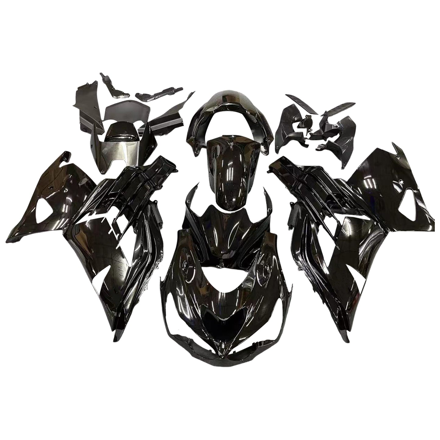 Per Ninja ZX14R (2012-2021) Carrozzeria Carenatura ABS Stampato ad iniezione Plastica Set 11 colori Generico
