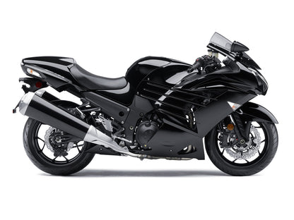 Per Ninja ZX14R 2012-2021 Nero Carrozzeria Carenatura ABS Stampato Ad Iniezione Plastica Set 1 # Generico