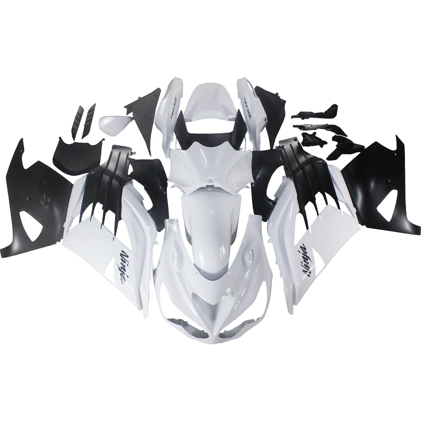 Amotopart Kawasaki 2012-2021 ZX14R White Fearing Kit