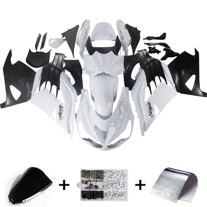 Carene Plastiche 2012-2021 Kawasaki ZX14R Ninja White Racing Generico