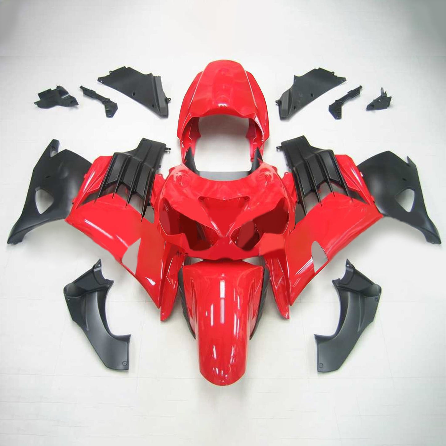 Per Ninja ZX14R (2012-2021) Carrozzeria Carenatura ABS Stampato ad iniezione Plastica Set 11 colori Generico