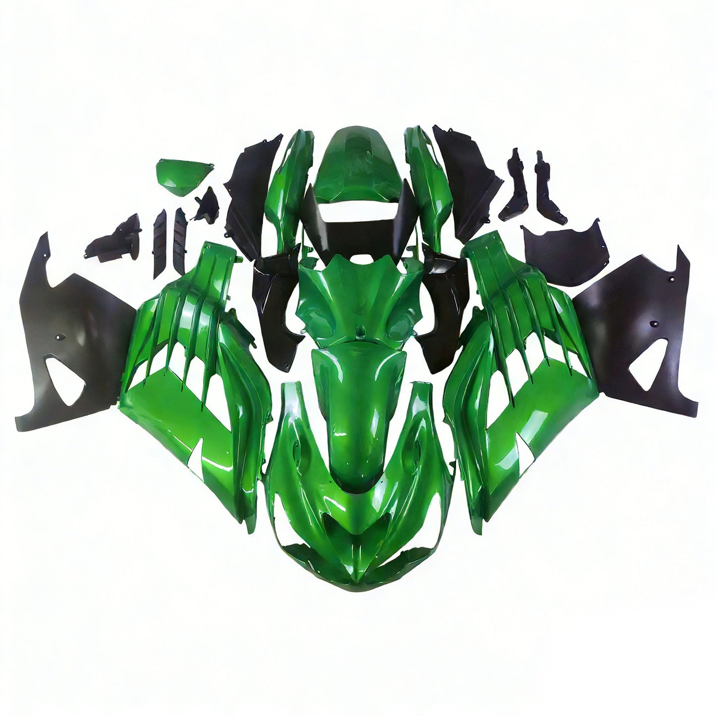Per Ninja ZX14R (2012-2021) Carrozzeria Carenatura ABS Stampato ad iniezione Plastica Set 11 colori Generico