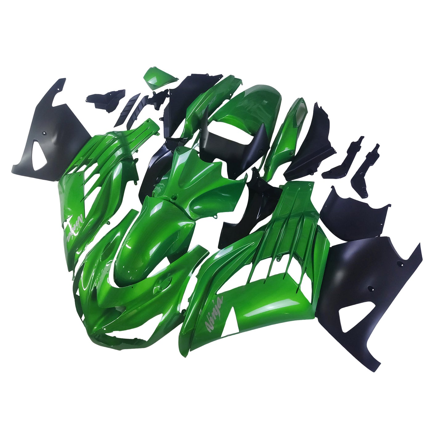 Carene Plastiche 2012-2021 Kawasaki ZX14R Ninja Verde Generico