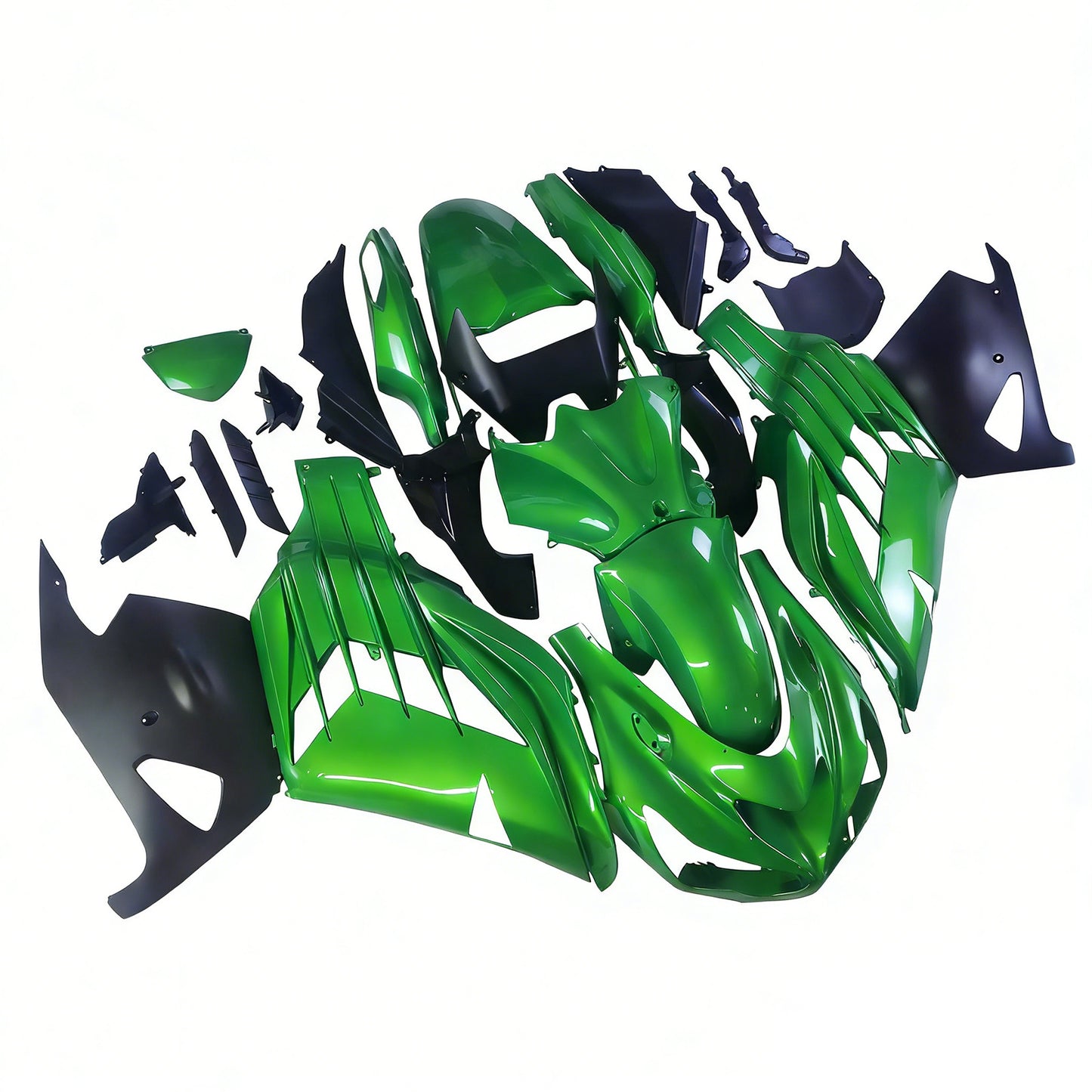 Carene Plastiche 2012-2021 Kawasaki ZX14R Ninja Green Racing Generico
