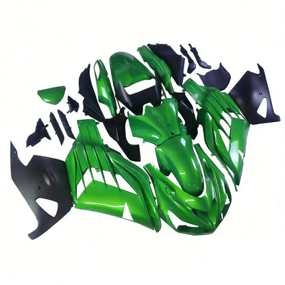 Per Ninja ZX14R 2012-2021 Verde Carrozzeria Carenatura ABS Stampato Ad Iniezione Plastica Set 6 # Generico