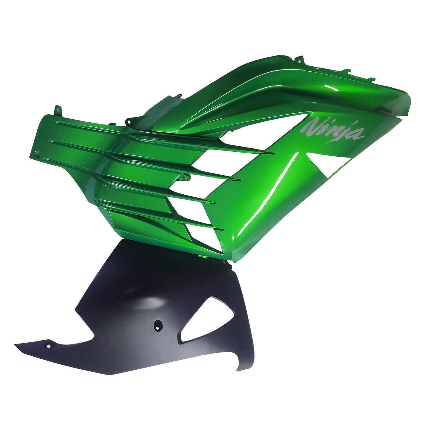 Amotopart Kawasaki 2012-2021 ZX14R Verde con kit di spostamento loghi a frammento