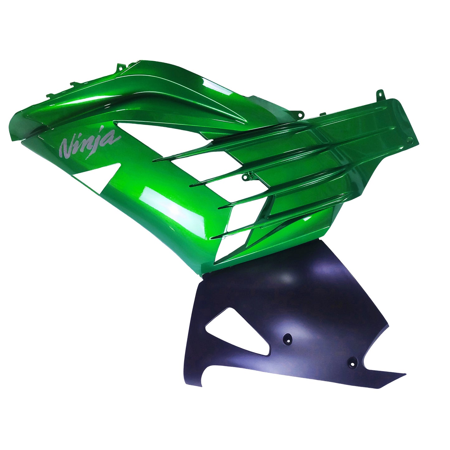 Amotopart Kawasaki 2012-2021 ZX14R Verde con kit di spostamento loghi a frammento