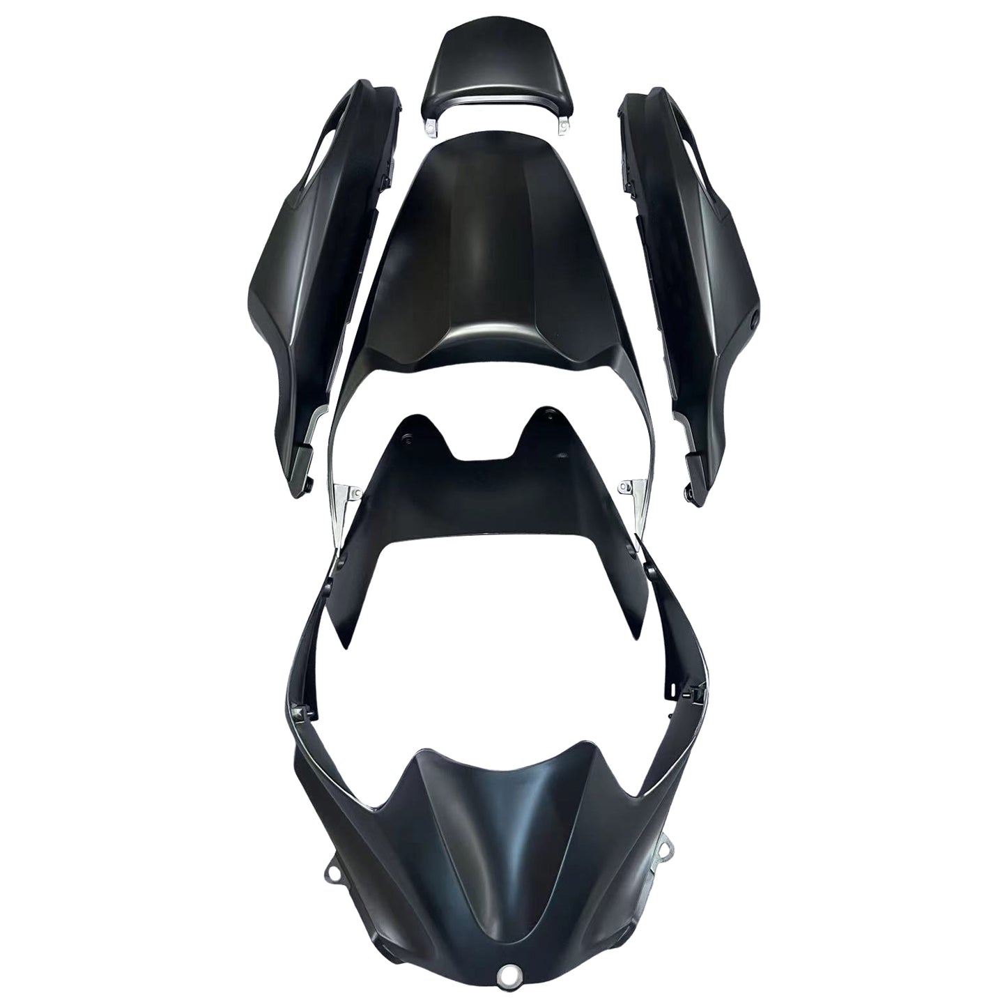 Per Ninja ZX14R 2012-2021 Nero Rosso Carrozzeria Carenatura ABS Stampato ad iniezione Plastica Set 8 # Generico
