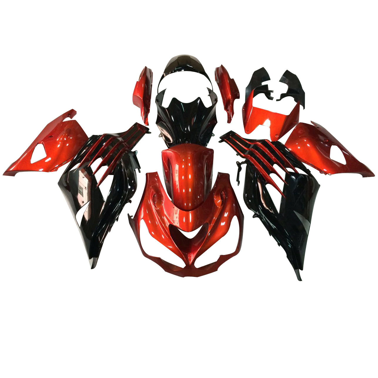 Per Ninja ZX14R (2012-2021) Carrozzeria Carenatura ABS Stampato ad iniezione Plastica Set 11 colori Generico
