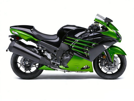 Carene Plastiche 2012-2021 Kawasaki ZX14R Ninja Verde Nero Racing Generico
