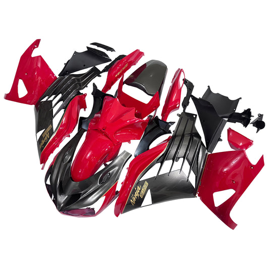 Amotopart Kawasaki 2012-2021 ZX14R Nero con kit di rivestimento rosso