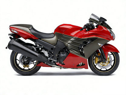 Per Ninja ZX14R 2012-2021 Rosso Bronzo Carrozzeria Carenatura ABS Stampato Ad Iniezione Plastica Set 11 # Generico